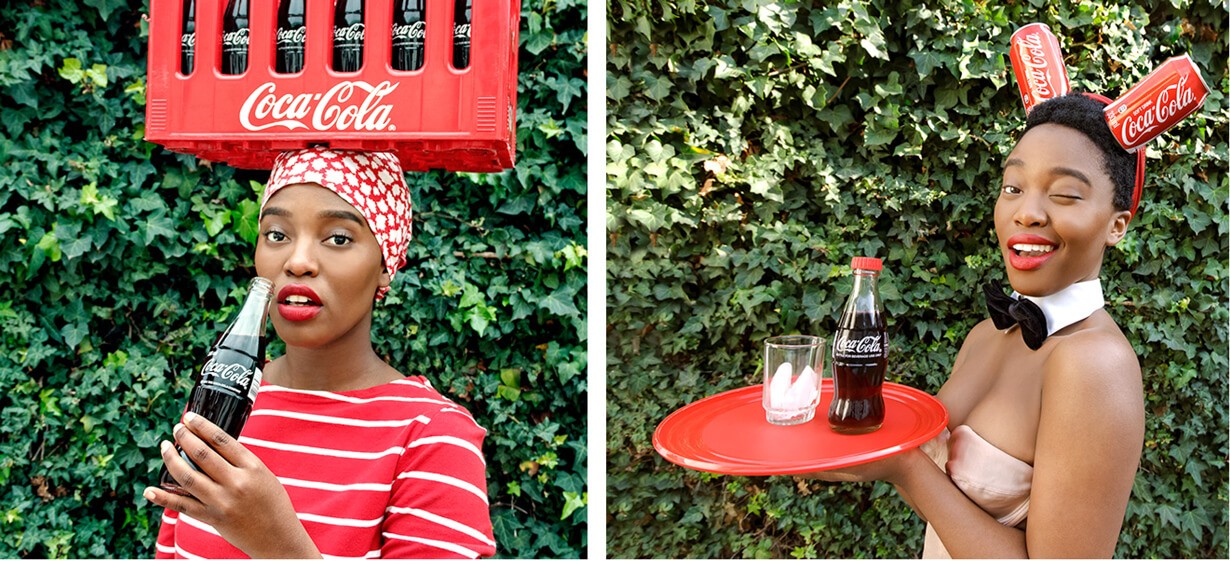 “Pin Up” and “Bunny Girl” from Tony Gum’s Black Coca-Cola series.